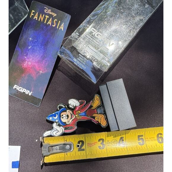 Vtg Disney Store FiGPiN Sorcerer Mickey Mouse Collectible Pin Hollywood Studios - Picture 8 of 8